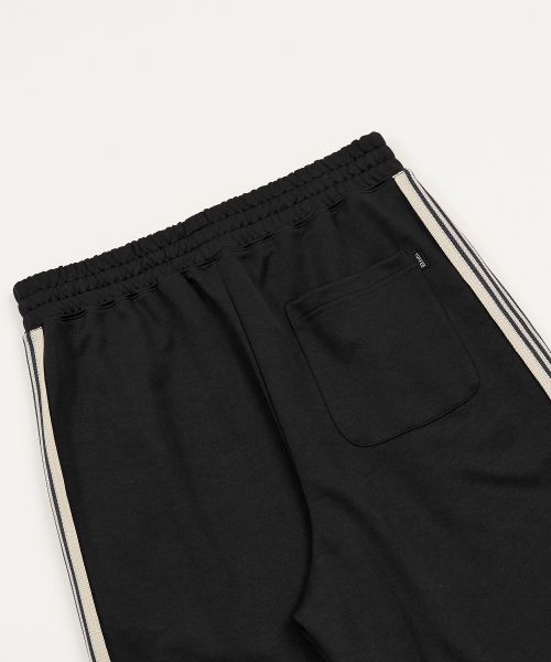 Shop Toffee Side Line Track Pants (Black) T5F-SLTPT210BK