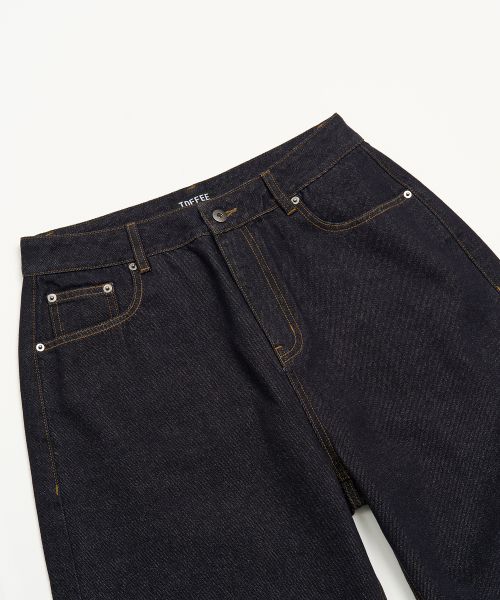 Lookbook Toffee Sinch Back Stitch Denim Pants (Blue) T6S-CBSDPT46BL