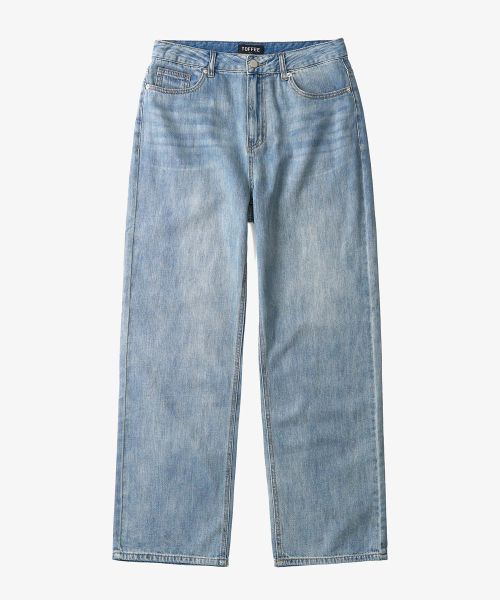 Order TOFFEE SL01 Summer Denim Wide Pants (Fade Light Blue) T4S-LDWPTFLB