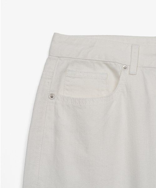 Purchase TOFFEE SL01 Summer Denim Wide Pants (Off White) T3S-LDWPTOW