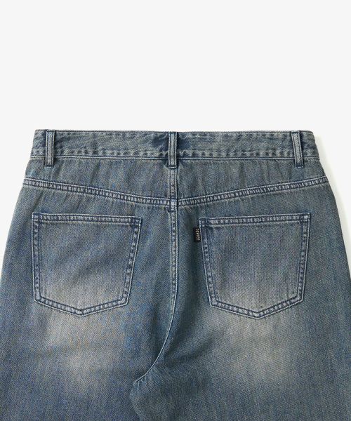 Shop TOFFEE SL01 Summer Denim Wide Pants (Vintage Blue) T4S-LDWPTVB