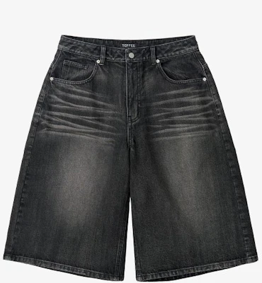 TOFFEE Washed Bermuda Denim Pants (Grey) T4S-WBDPT227GY Order TOFFEE Washed Bermuda Denim Pants (Grey) T4S-WBDPT227GY