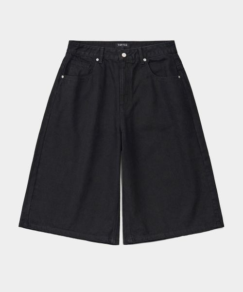 Order TOFFEE Washed Bermuda Denim Pants (Washed Black) T5S-WBDPT227WB