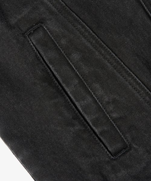 Details for Toffee Washed Black Denim Trucker Jacket T4S-WDTJ212