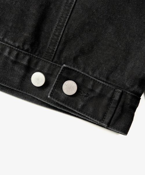 Sizing Toffee Washed Black Denim Trucker Jacket T4S-WDTJ212