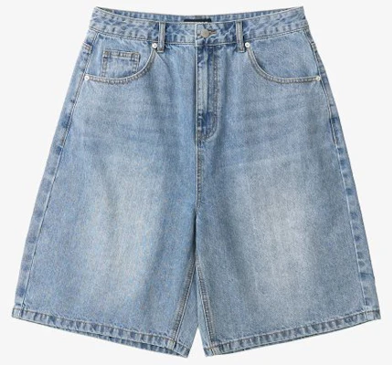 TOFFEE Washed Half Denim Pants (Light Blue) T4S-WHDPT218LB Order TOFFEE Washed Half Denim Pants (Light Blue) T4S-WHDPT218LB