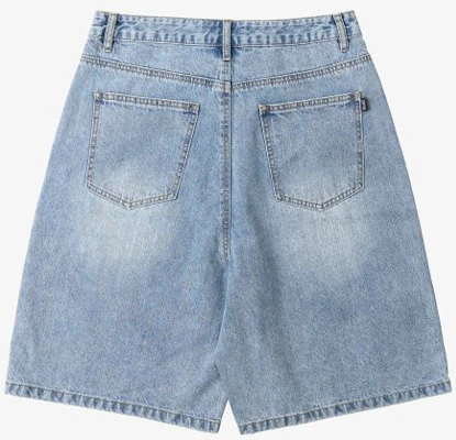 TOFFEE Washed Half Denim Pants (Light Blue) T4S-WHDPT218LB Shop TOFFEE Washed Half Denim Pants (Light Blue) T4S-WHDPT218LB