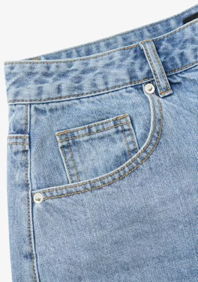 TOFFEE Washed Half Denim Pants (Light Blue) T4S-WHDPT218LB Purchase TOFFEE Washed Half Denim Pants (Light Blue) T4S-WHDPT218LB