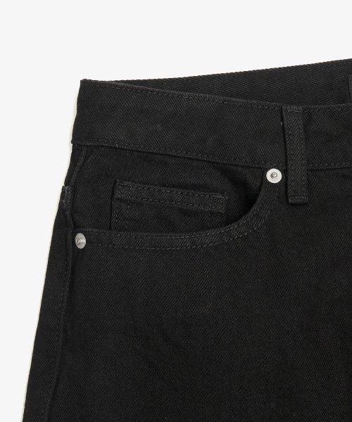 Details for Toffee Wide Denim Pants (Black) TAS-WDDPBK
