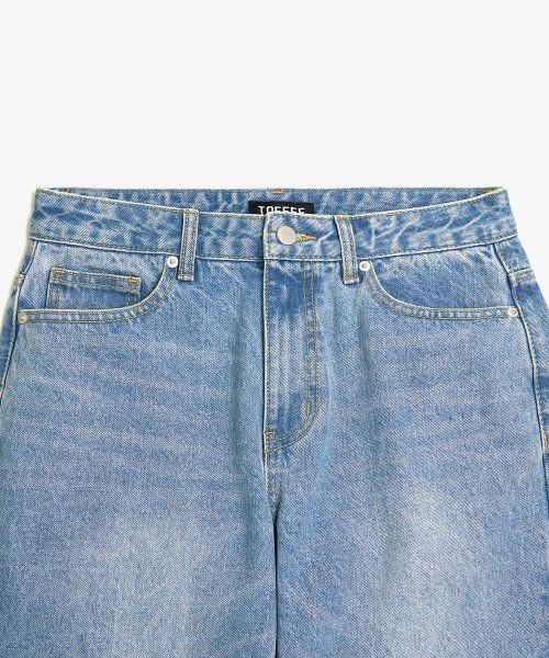 Lookbook Toffee Wide Denim Pants (Light Blue) TAS-WDDPLB