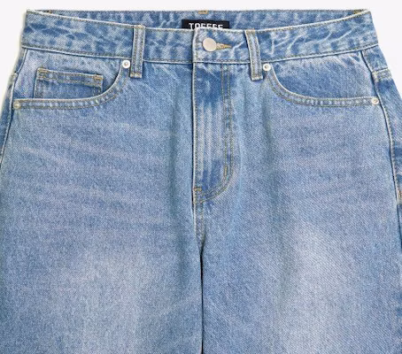 Toffee Wide Denim Pants (Light Blue) TAS-WDDPLB Lookbook Toffee Wide Denim Pants (Light Blue) TAS-WDDPLB