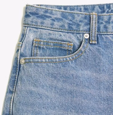 Toffee Wide Denim Pants (Light Blue) TAS-WDDPLB Purchase Toffee Wide Denim Pants (Light Blue) TAS-WDDPLB