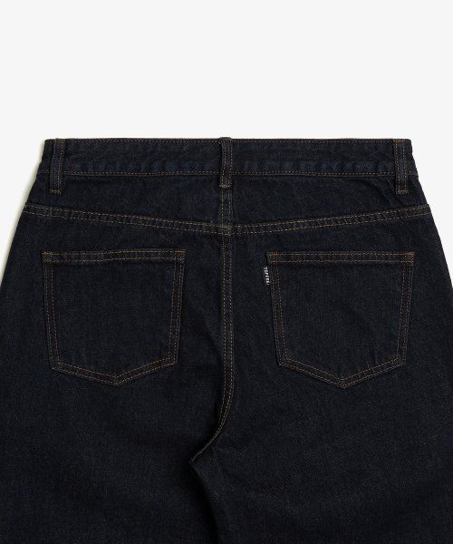 Shop Toffee Wide Denim Pants (R. Indigo) TAS-WDDPRI