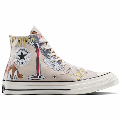Tom & Jerry x Converse Chuck Taylor All Star High 'Egret' A15111C Order Tom & Jerry x Converse Chuck Taylor All Star High 'Egret' A15111C