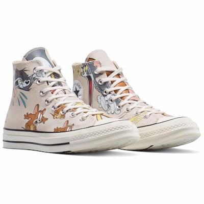 Tom & Jerry x Converse Chuck Taylor All Star High 'Egret' A15111C Lookbook Tom & Jerry x Converse Chuck Taylor All Star High 'Egret' A15111C