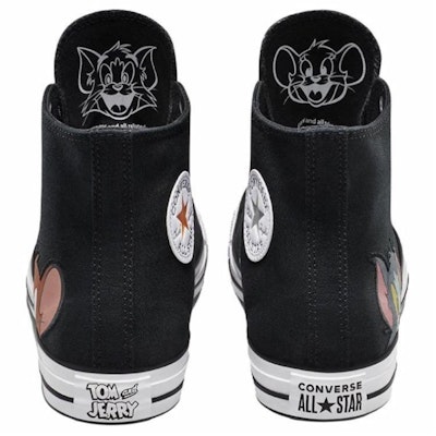 汤姆和杰瑞 x 匡威 Chuck Taylor All Star 高帮鞋 '黑色' A15113C Shop 汤姆和杰瑞 x 匡威 Chuck Taylor All Star 高帮鞋 '黑色' A15113C