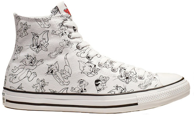Tom and Jerry x Converse Chuck Taylor All Star High 'White' 165736C Order Tom and Jerry x Converse Chuck Taylor All Star High 'White' 165736C