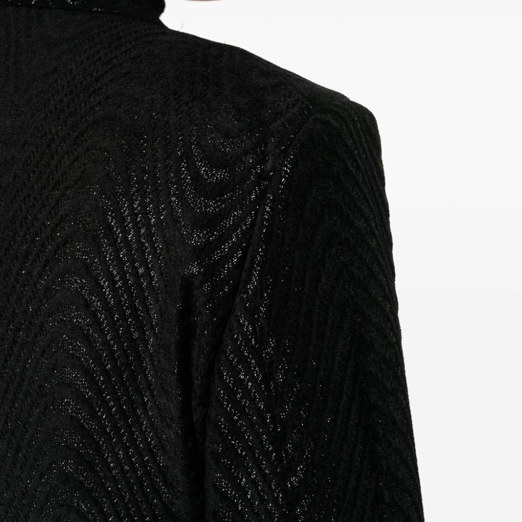 Details for TOM FORD 黑色圖紋提花單排扣西裝外套 JLAP02VM-P01