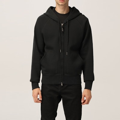 トム フォード ブラック 無地 ドローストリング 長袖 フーディ ジャケット TFJ986BY265K09 Shop トム フォード ブラック 無地 ドローストリング 長袖 フーディ ジャケット TFJ986BY265K09