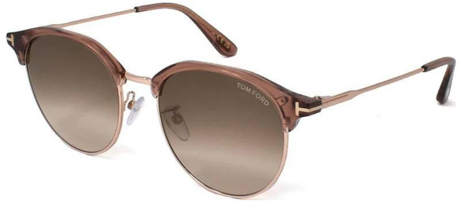 TOM FORD Brown Mirror Logo Nickel Alloy Plastic Browline Sunglasses. swft0889k45f55 Buy TOM FORD Brown Mirror Logo Nickel Alloy Plastic Browline Sunglasses. swft0889k45f55