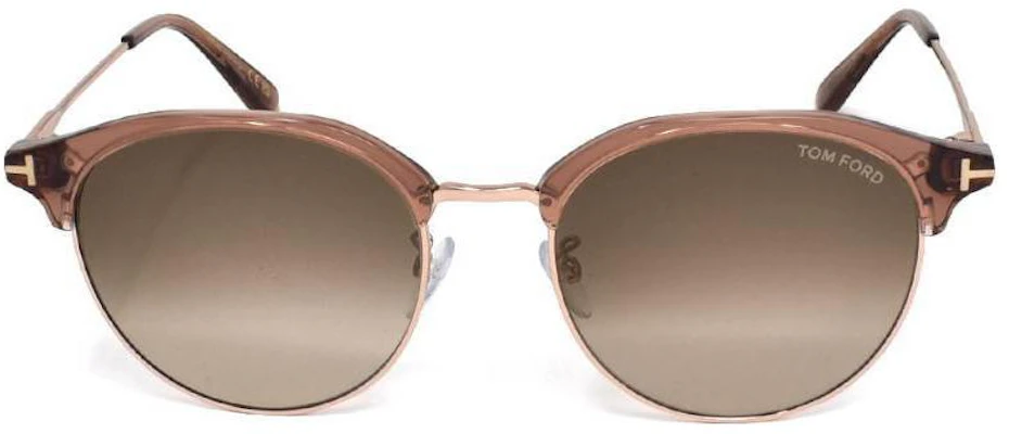 TOM FORD Brown Mirror Logo Nickel Alloy Plastic Browline Sunglasses. swft0889k45f55 Lookbook TOM FORD Brown Mirror Logo Nickel Alloy Plastic Browline Sunglasses. swft0889k45f55