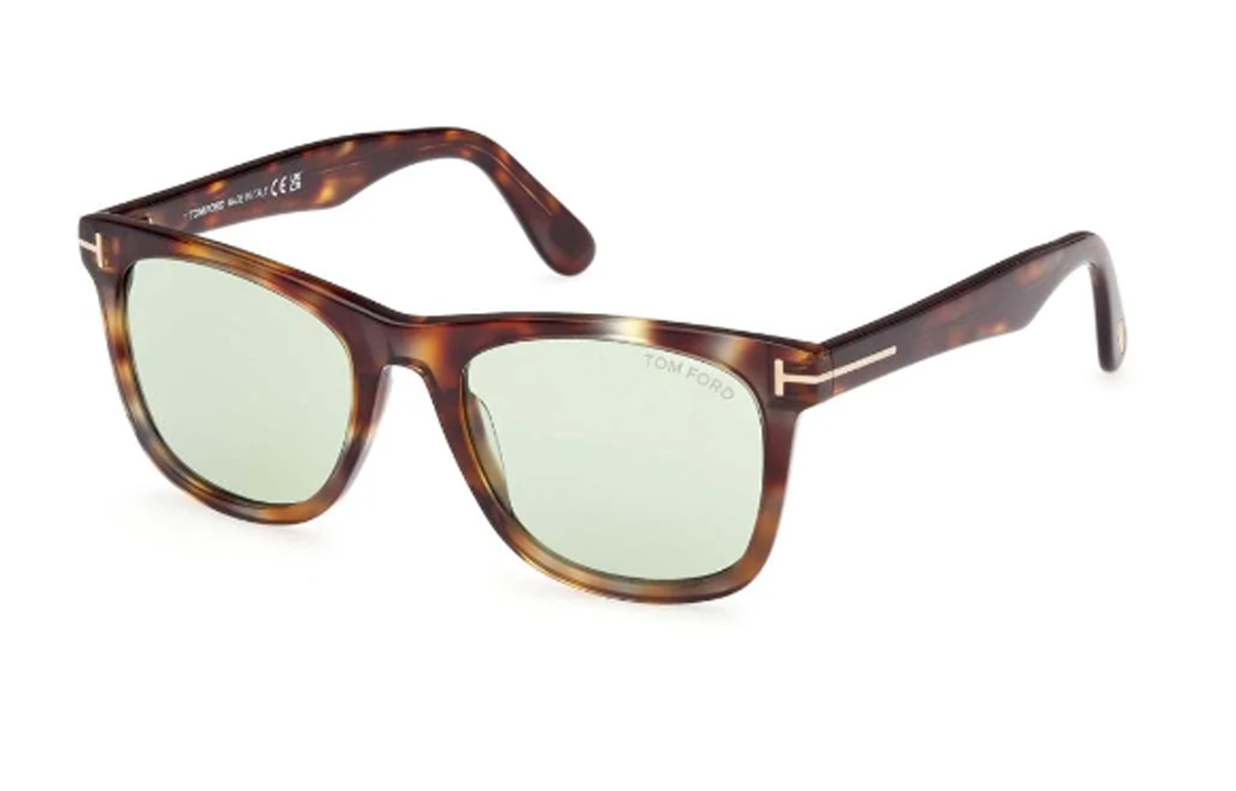 TOM FORD  Irregular Acetate Sunglasses with Logo - Tortoiseshell. FT10995256N 圖 2