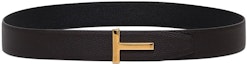Buy TOM FORD 簡約徽標時尚皮帶,平滑扣設計,4cm寬。 TB178LCL236G3BN06