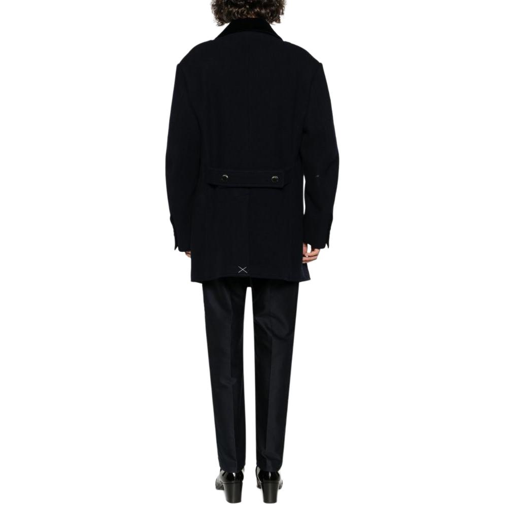 Shop 汤姆福特 双排扣宽松版长款大衣 深夜蓝 OPR003FMW020F23-HB781