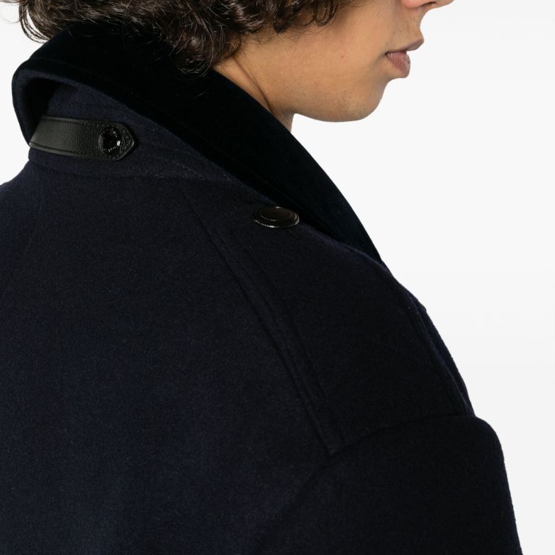 Details for 汤姆福特 双排扣宽松版长款大衣 深夜蓝 OPR003FMW020F23-HB781