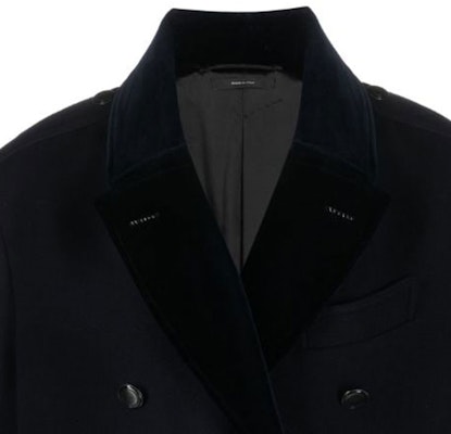 汤姆福特 双排扣宽松版长款大衣 深夜蓝 OPR003FMW020F23-HB781 Cheap 汤姆福特 双排扣宽松版长款大衣 深夜蓝 OPR003FMW020F23-HB781