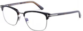 Order Tom Ford Kacamata Optik Browline Unisex TF Hitam Metal Acetate Adjustable. TF5683-B-052