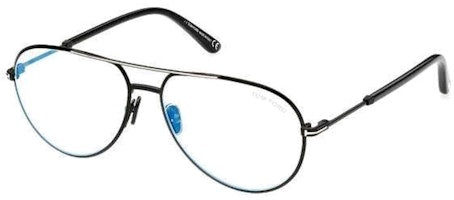 Tom Ford Black Alloy Aviator Optical Glasses - Unisex Comfort & Portable Design FT5829B001 Tom Ford Black Alloy Aviator Optical Glasses - Unisex Comfort & Portable Design FT5829B001