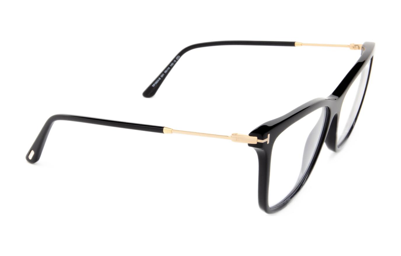 Lookbook TOM FORD Bingkai Kaca Mata Optikal Rangka Besi Kupu-Kupu Hitam FT5824B001