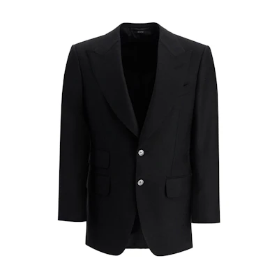 TOM FORD Black Single-Breasted Long-Sleeve Jacket JLAP01WMS20-LB999