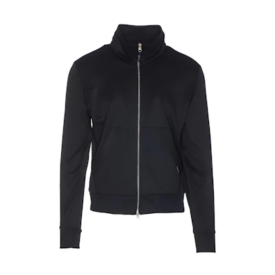 TOM FORD Black Solid Zip-Up High-Neck Jacket JZL001JMN001-HB830