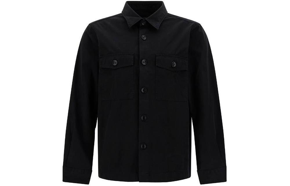 TOM FORD Black Tailored Long-Sleeve Jacket with Contrast Details HXH001FMC052F23-LB999