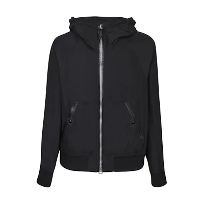 TOM FORD Black Zip-Up Loose Fit Hoodie Jacket ORS002FMN015F23-LB999