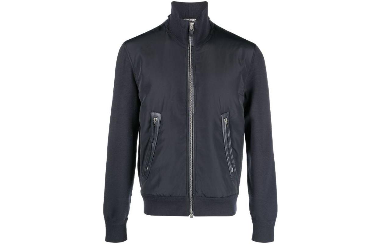 TOM FORD Blue Loose-Fit Long Sleeve Jacket KZY003YMW012S23HB800