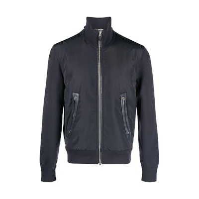 TOM FORD Blue Loose-Fit Long Sleeve Jacket KZY003YMW012S23HB800