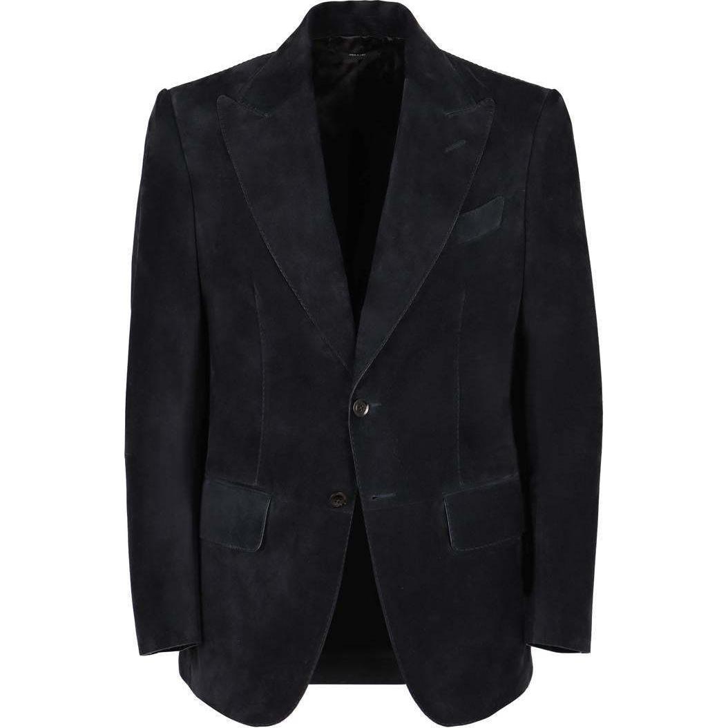 TOM FORD Blue Single-Breasted Long-Sleeve Blazer Jacket LJT003LMS001S23-HB825