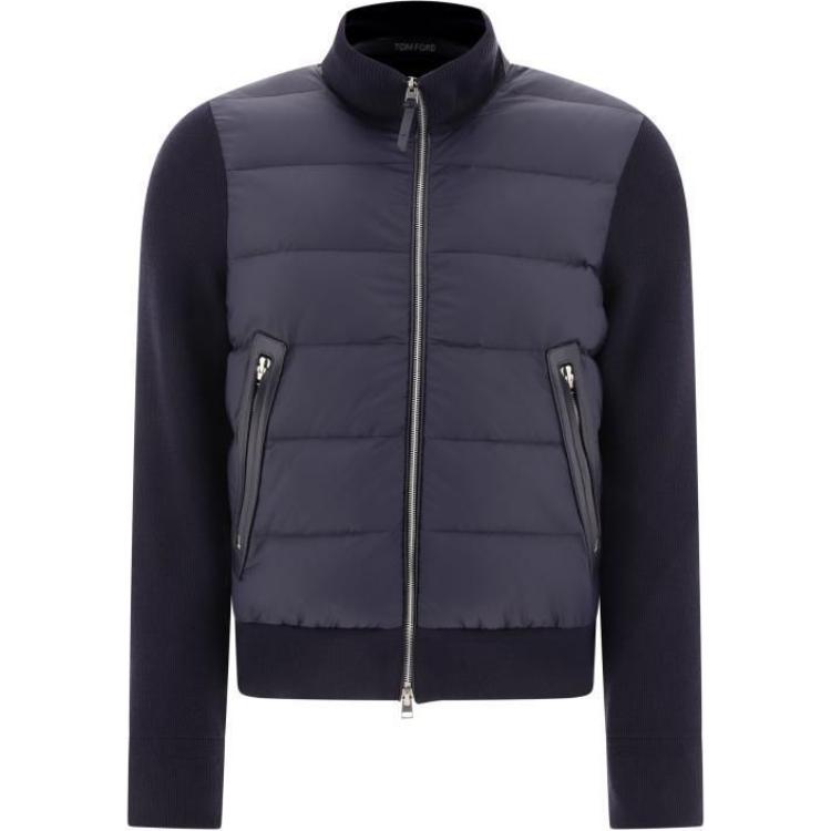 TOM FORD Blue Zip-Up Long Sleeve Jacket KZY001YMW039S24-HB800