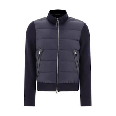 TOM FORD Blue Zip-Up Long Sleeve Jacket KZY001YMW039S24-HB800