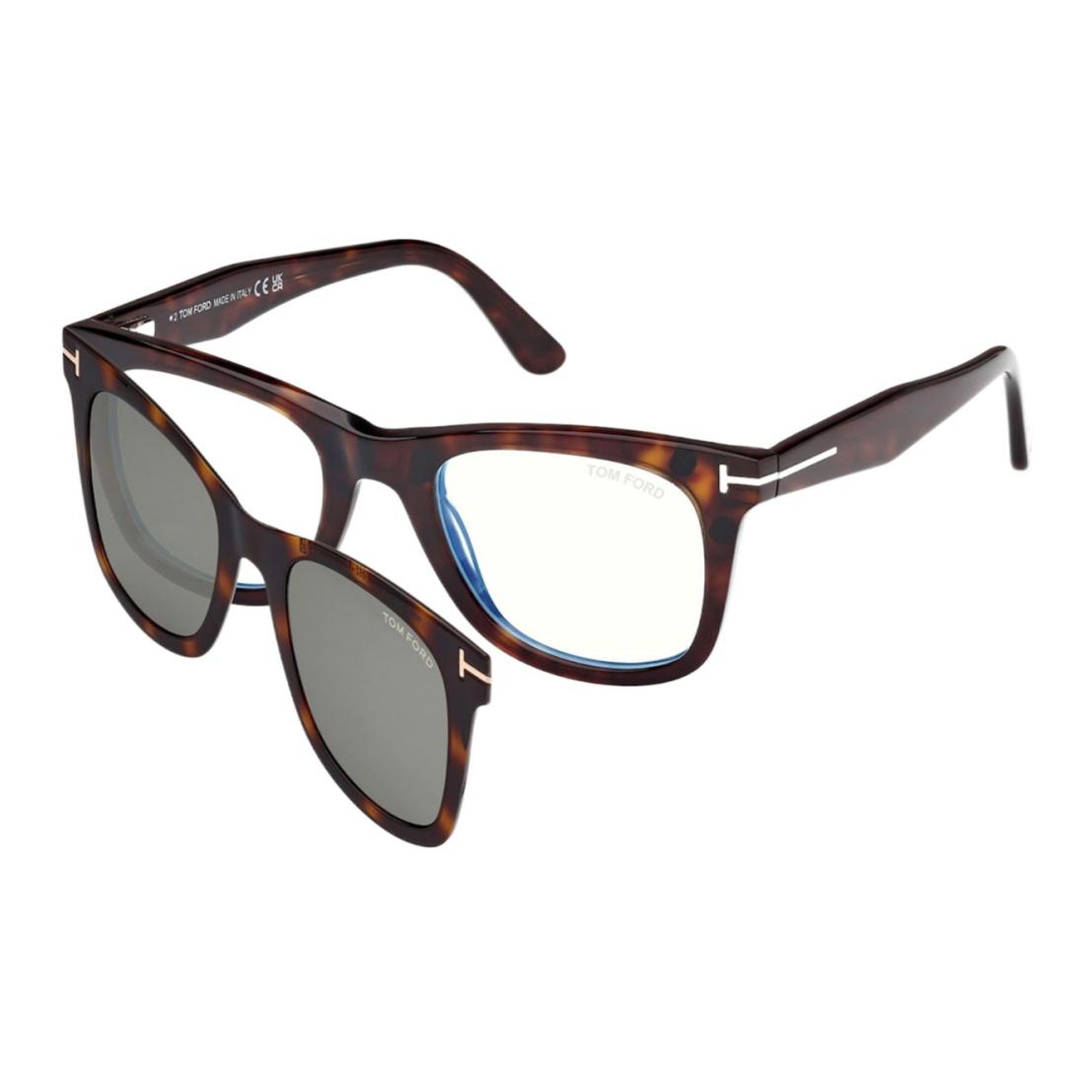 TOM FORD Brown Square Sunglasses Unisex with Logo Detail. FT5970