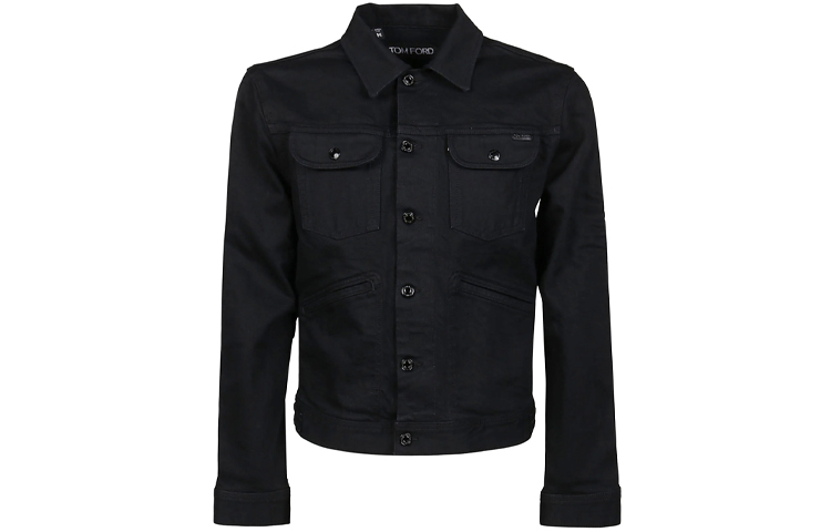 TOM FORD FW21 Black Slim-Fit Long-Sleeve Jacket with Chest Pocket TFD116BYJ50-K19