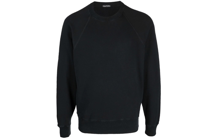 TOM FORD FW21 Black Solid Long-Sleeve Crewneck Pullover Sweater BY265TFJ985K49