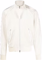 TOM FORD FW23 Side Stripe Lettering High-Neck Zip Sweatshirt Ivory JZL008JMV009F23 TOM FORD FW23 Side Stripe Lettering High-Neck Zip Sweatshirt Ivory JZL008JMV009F23