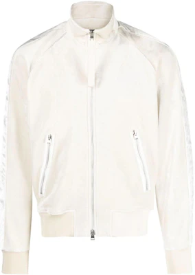TOM FORD FW23 側邊條紋字母高領拉鍊運動上衣 象牙白 JZL008JMV009F23 Buy TOM FORD FW23 側邊條紋字母高領拉鍊運動上衣 象牙白 JZL008JMV009F23