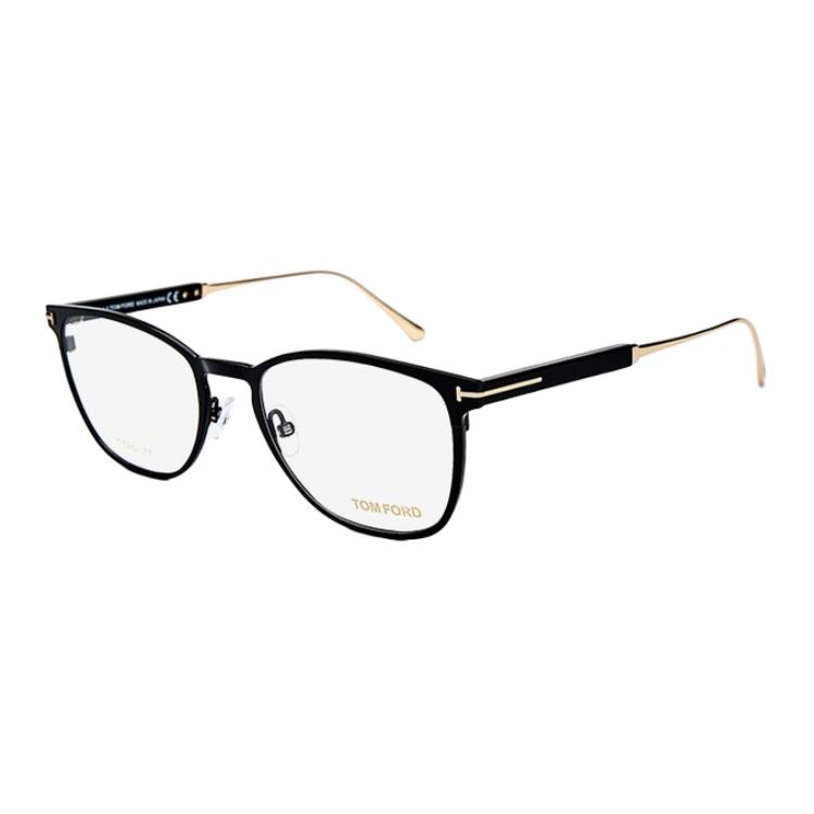 TOM FORD Gold Titanium Irregular Optical Glasses Unisex Couple Design TF5483-001 圖 2