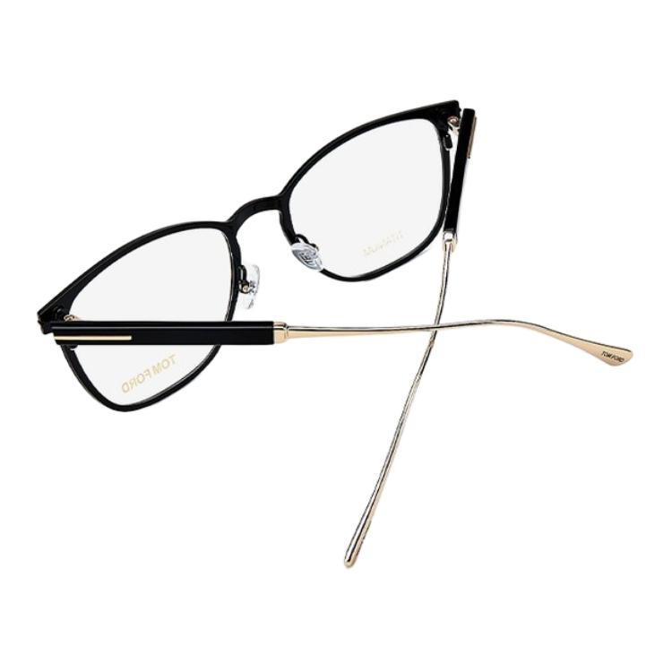 TOM FORD Gold Titanium Irregular Optical Glasses Unisex Couple Design TF5483-001 圖 5