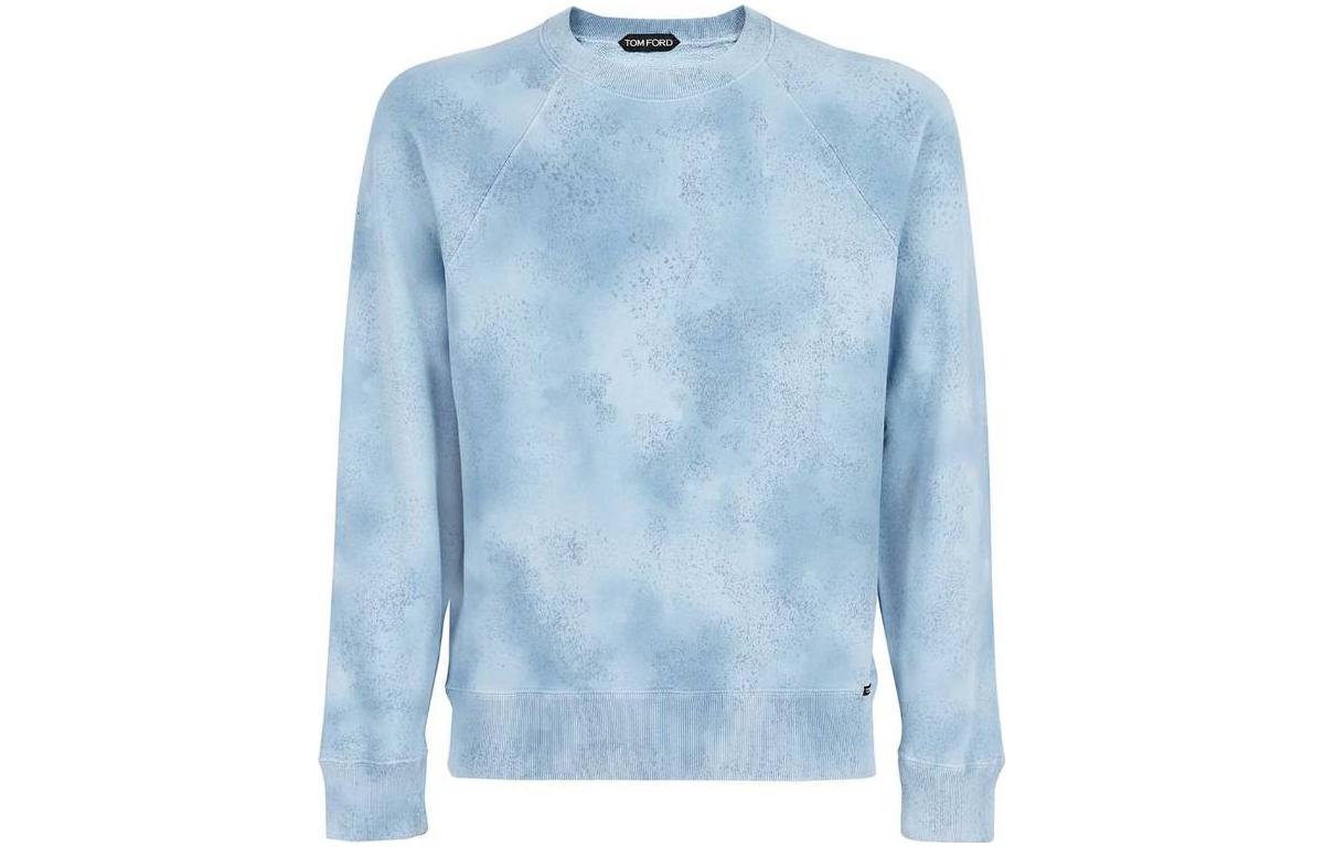 TOM FORD Gradient Effect Crewneck Pullover Sweatshirt Men’s Blue BY297TFJ249B02